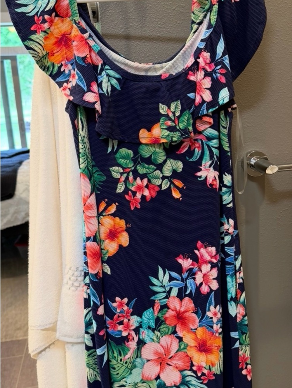 Tommy Bahama Navy Tropical Floral Mini Dress
